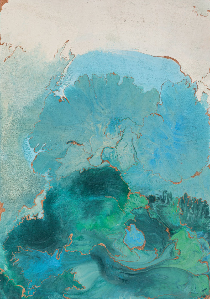 Wavy (Blue green) -A